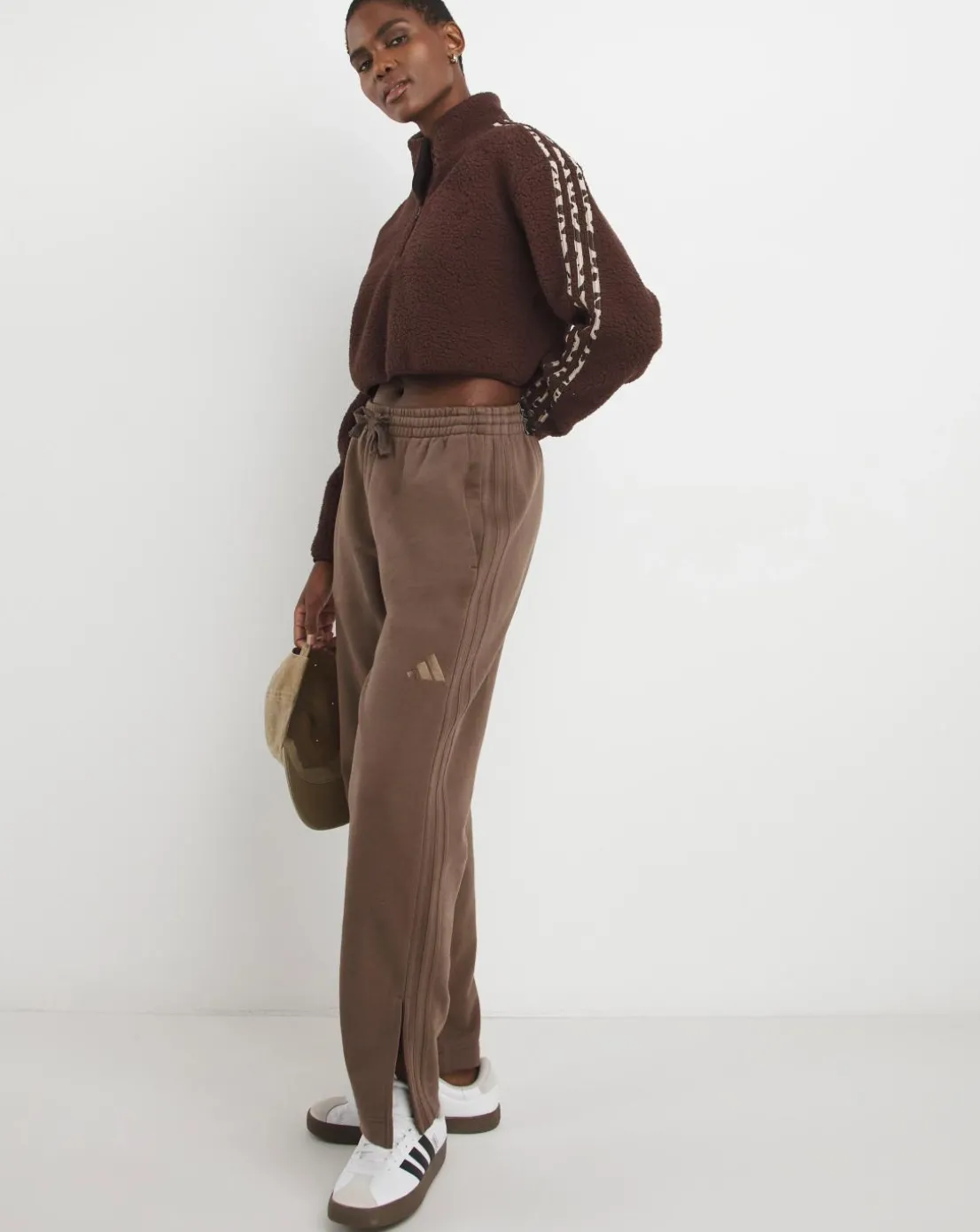 adidas Animal 3 Stripe 1/4 Zip Top