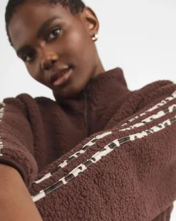 adidas Animal 3 Stripe 1/4 Zip Top