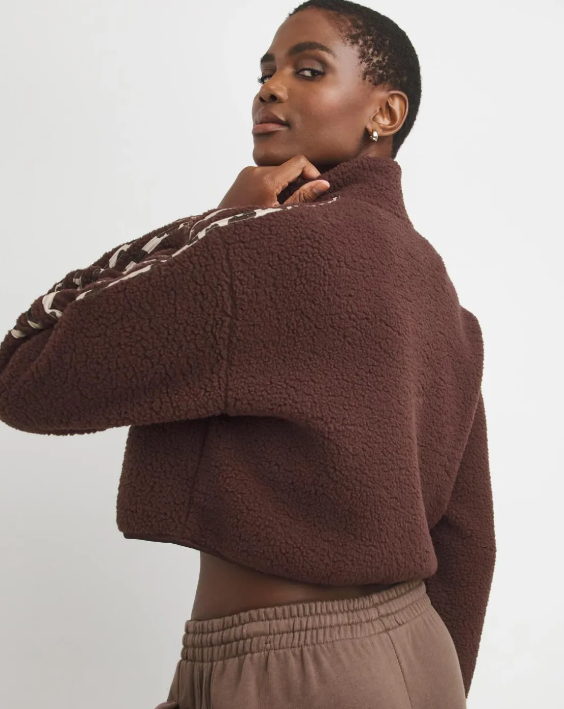 adidas Animal 3 Stripe 1/4 Zip Top