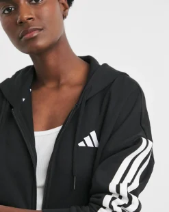 adidas Essentials 3 Stripes Fleece Hoodie