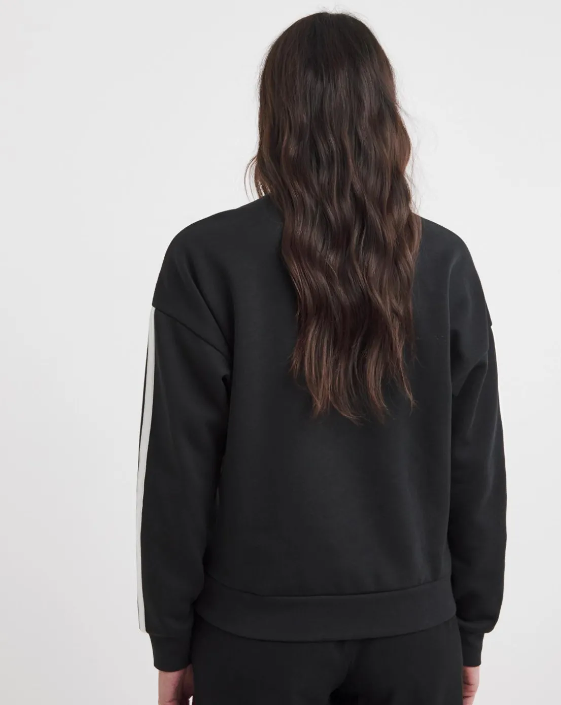 adidas Essentials 3 Stripes Fleece Sweatshirt