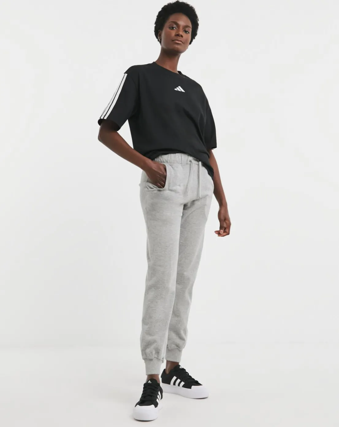 adidas Essentials 3 Stripes Boyfriend T-Shirt