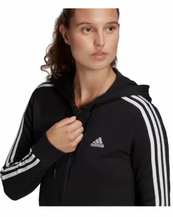 adidas Essentials French Terry 3 Stripes Full Zip Hoodie