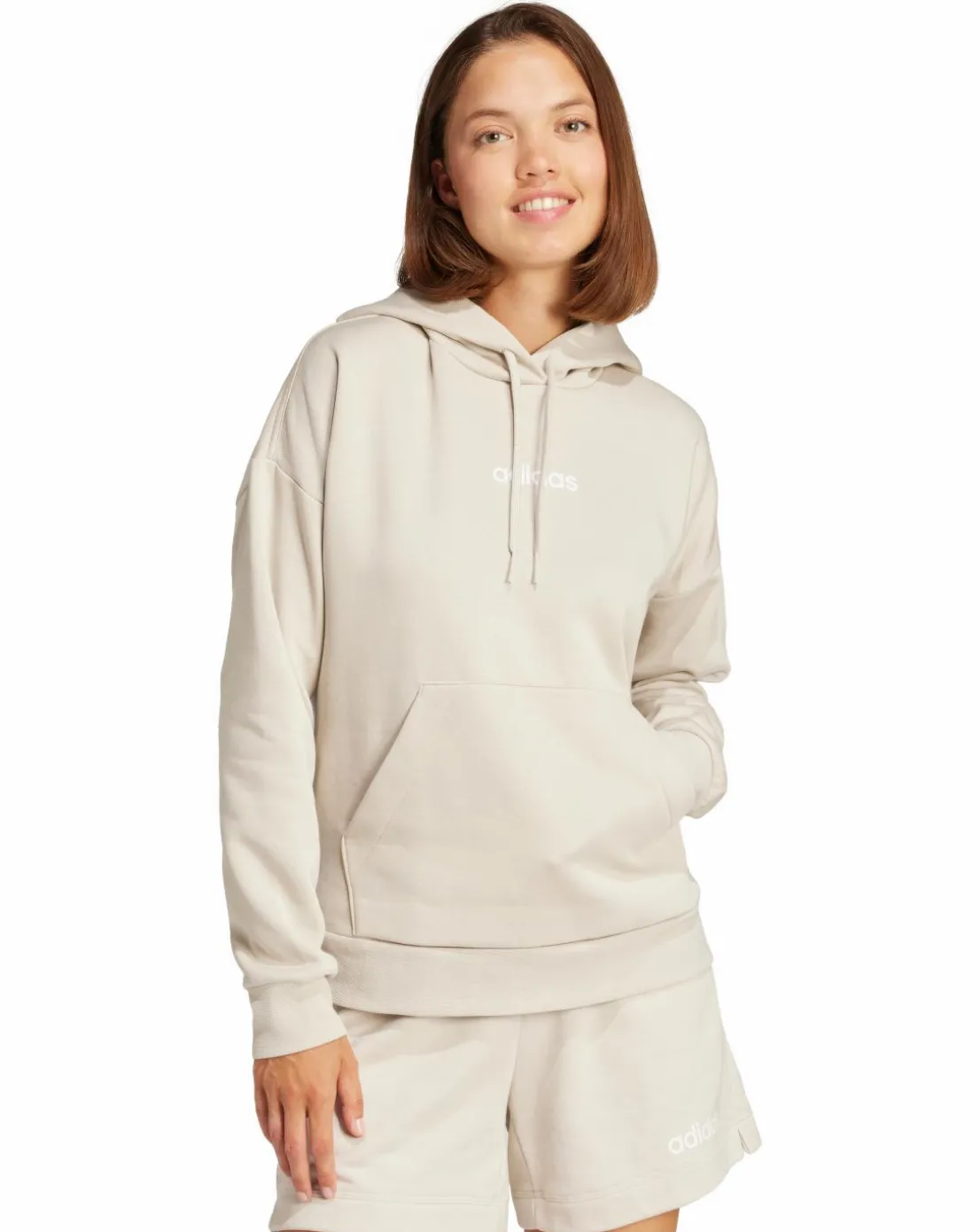 adidas Linear Logo Fleece Hoodie