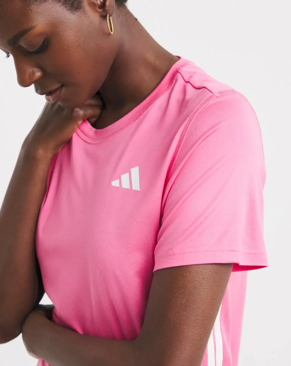 adidas Train Essentials 3 Stripes Workout T-Shirt