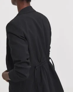 Adjustable Cinched Waist Blazer