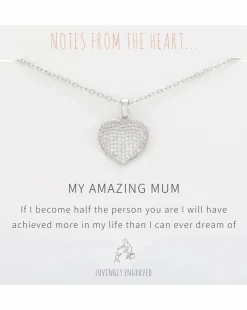 Amazing Mum Heart Pendant