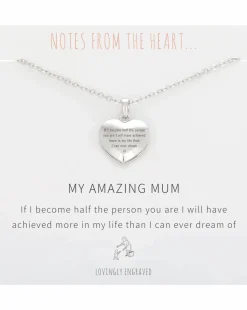 Amazing Mum Heart Pendant