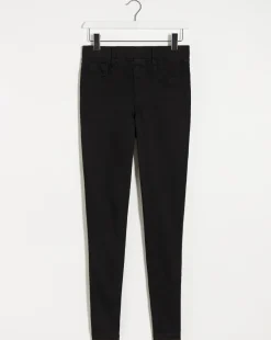 Amber Black Pull On Skinny Jeggings