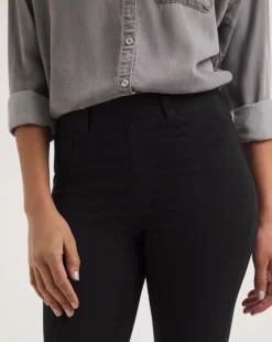 Amber Black Pull On Skinny Jeggings