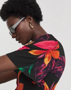 Angel Sleeve Button Front Longline Top