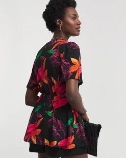 Angel Sleeve Button Front Longline Top