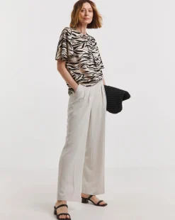 Angel Sleeve Satin Top