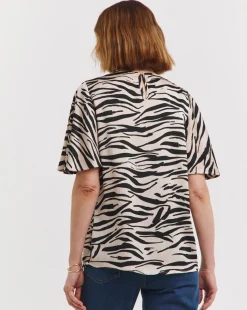 Angel Sleeve Satin Top