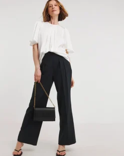 Angel Sleeve Satin Top