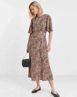 Angel Sleeve Tea Dress