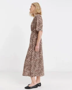 Angel Sleeve Tea Dress