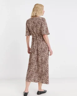 Angel Sleeve Tea Dress