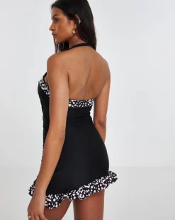 Animal Non Wired Padded Bandeau Swimdress