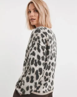 Animal Print Cardigan