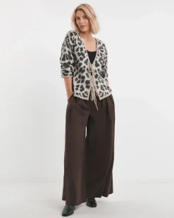 Animal Print Cardigan
