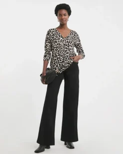 Animal V Neck Slouch Tunic