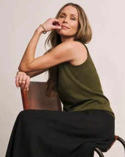 Anthology Black Linen Seam Detail Maxi Skirt