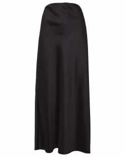 Anthology Black Satin Slip Skirt