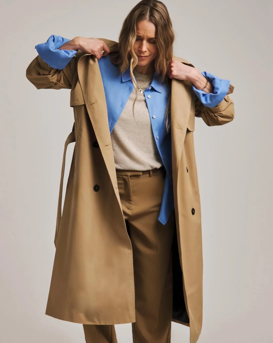 Anthology Camel Elevated Trench Coat