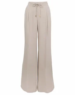 Anthology Cream Pleat Front Pure Lyocell Trouser