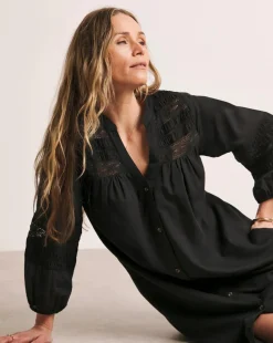 Anthology Crochet Lace Trim Dress