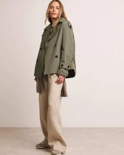 Anthology Khaki Short Trench Coat
