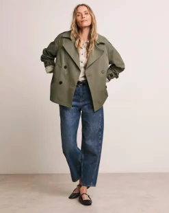 Anthology Khaki Short Trench Coat