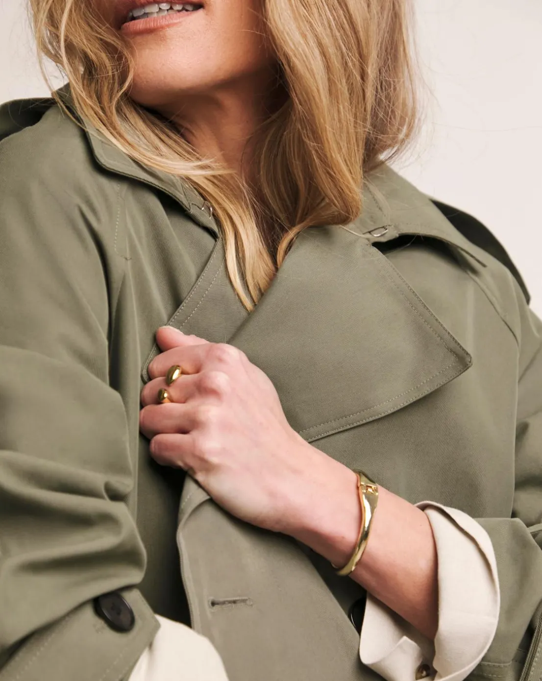 Anthology Khaki Short Trench Coat