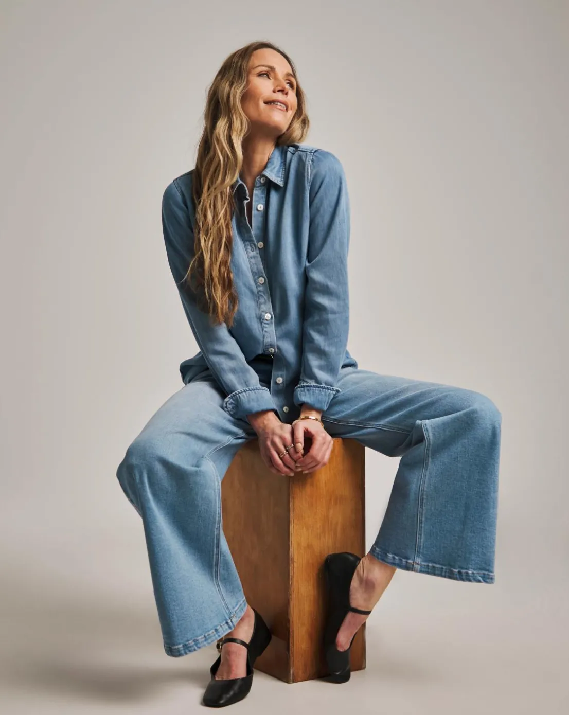 Anthology Light Blue Wide Leg Jeans