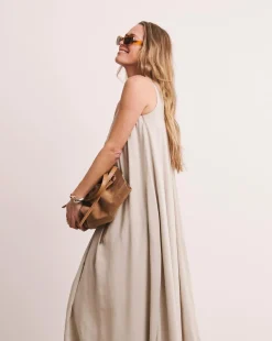 Anthology Linen Mix Pleat Dress