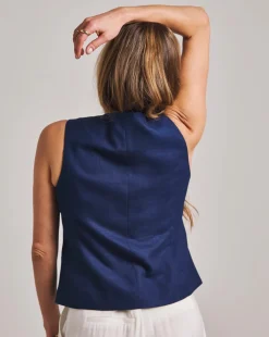 Anthology Linen Waistcoat