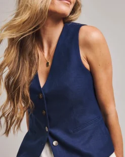 Anthology Linen Waistcoat