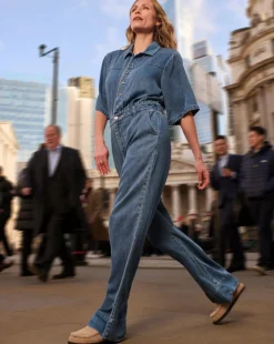 Anthology Mid Blue Lyocell Denim Jumpsuit