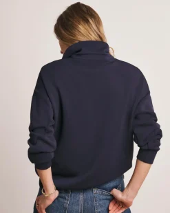 Anthology Navy Collared Modal Sweatshirt