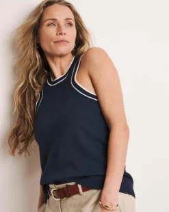 Anthology Navy Contrast Trim Vest