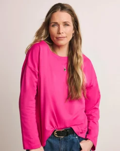 Anthology Pink Cotton Modal Long Sleeve Top