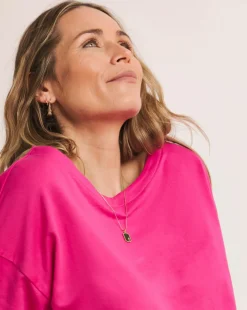 Anthology Pink Cotton Modal Long Sleeve Top