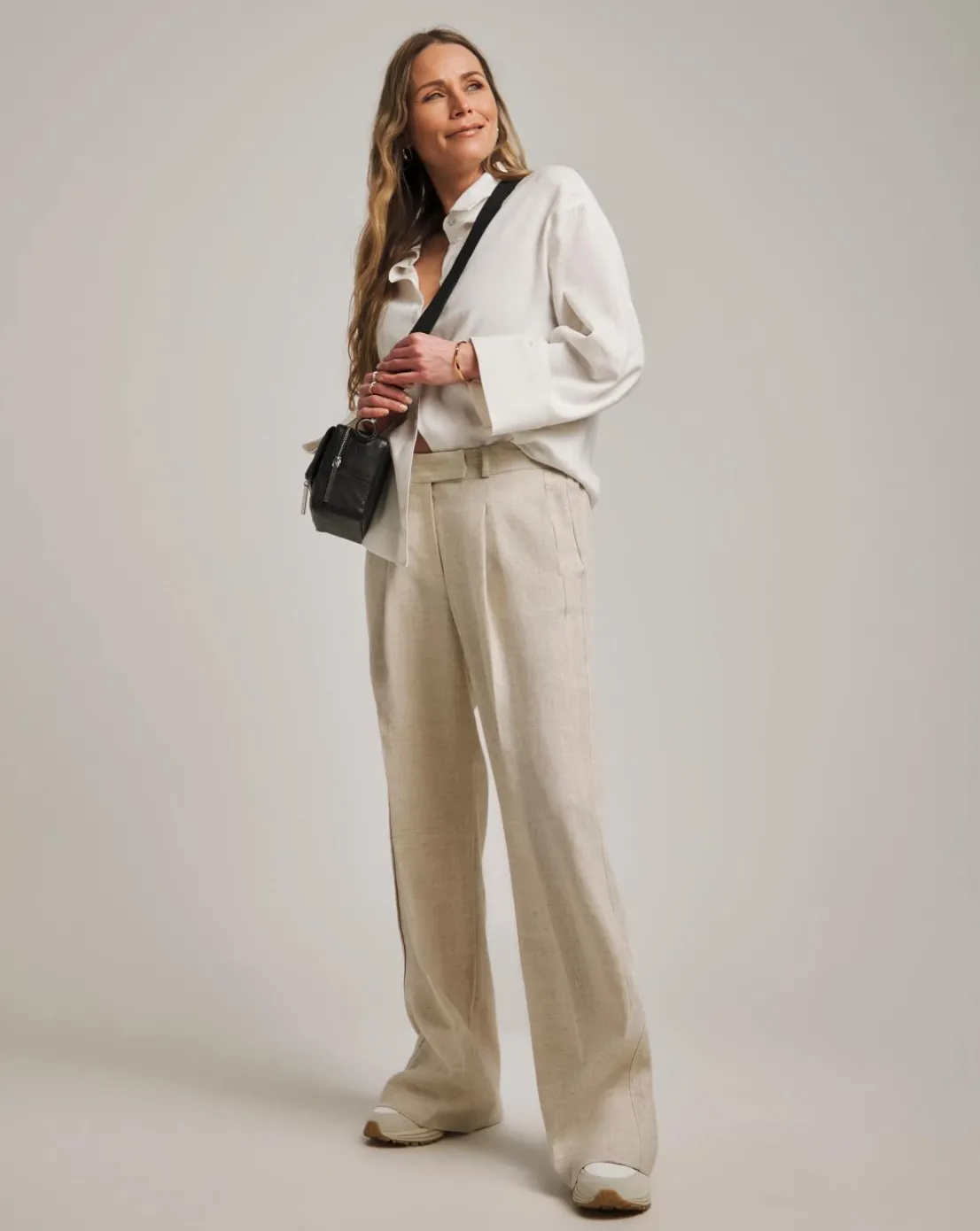Anthology Premium Linen Wide Leg Trousers
