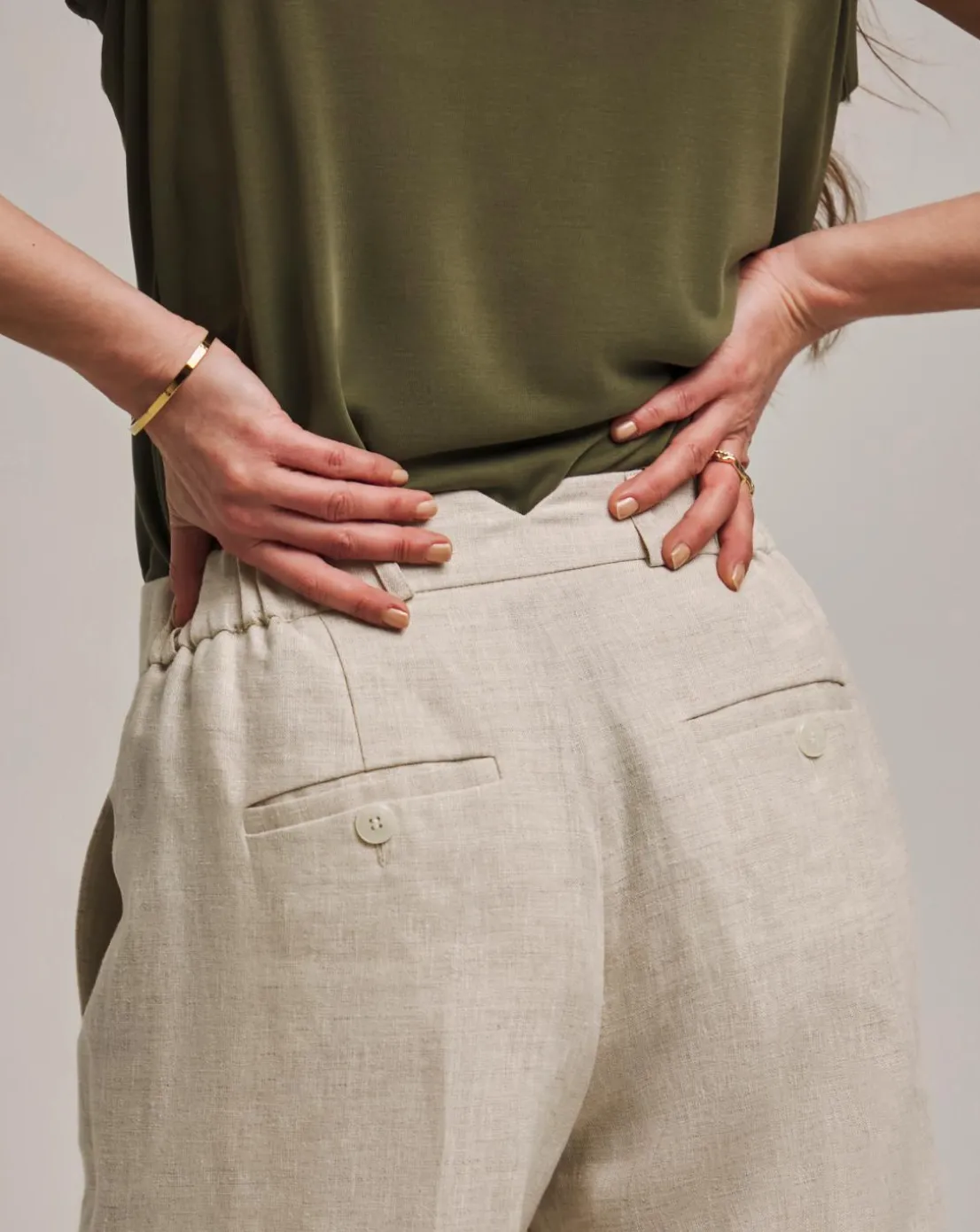 Anthology Premium Linen Wide Leg Trousers