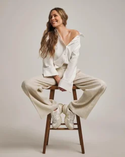 Anthology Premium Linen Wide Leg Trousers