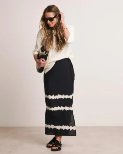 Anthology Printed Linen Wrap Skirt