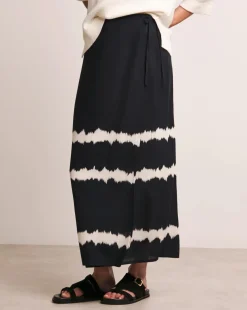 Anthology Printed Linen Wrap Skirt
