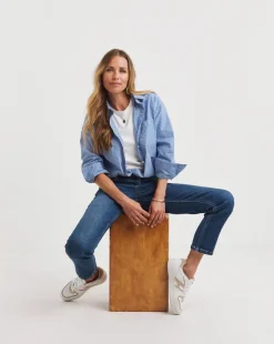 Anthology Stripe Cotton Poplin Oversized Shirt