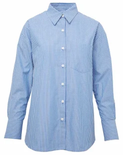 Anthology Stripe Cotton Poplin Oversized Shirt